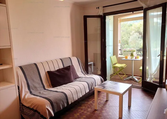 3pa45 - Tres Confortable T2 Avec Terrasses Dans Avec Piscine Et Parking * Κολιούρ